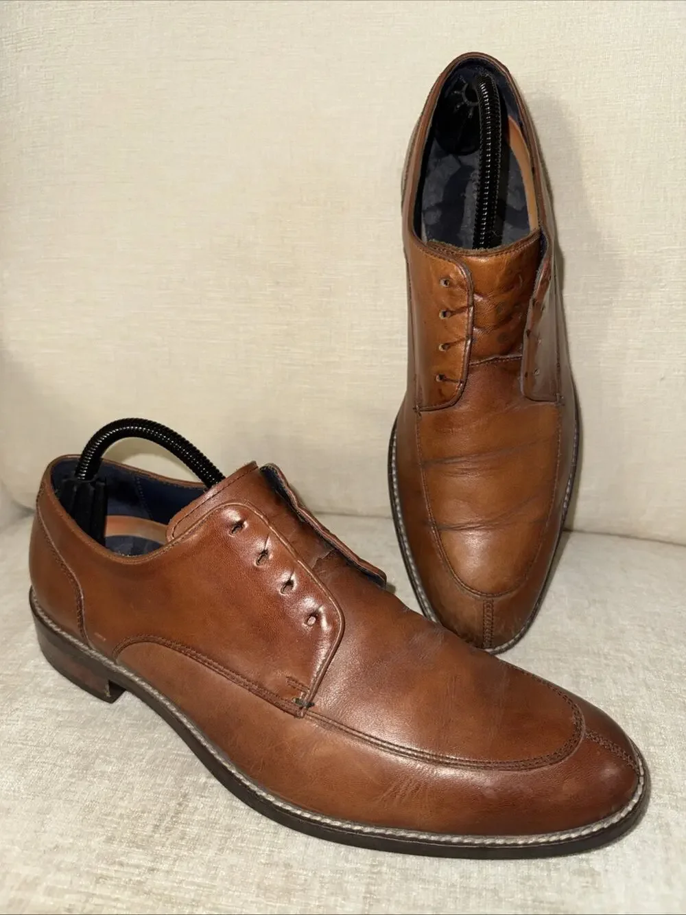 Cole Haan Leather Oxford Shoes Mens Size 9.5 No Laces